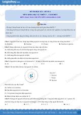 Đề thi học kì 1 KHTN 7 Cánh diều - Đề số 4